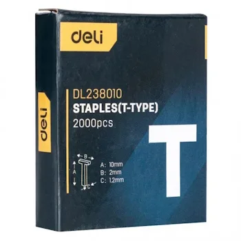Deli T municija za klamerice 2000kom 10x2x1.2mm EDL238010 Deli T municija za klamerice 2000kom 10x2x1.2mm EDL238010