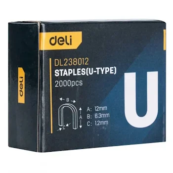 Deli U municija za klamerice 2000kom 10x2x1.2mm EDL238012-1