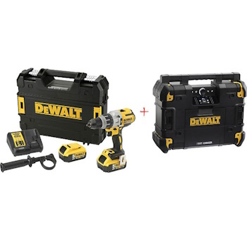 DeWalt akumulatorski vibracioni odvijač-bušilica bez četkica 18V/5Ah DCD996P2R