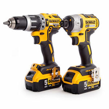 DeWalt set akumulatorskih bušilica DCK266P2 (DCD796 + DCF887 + 2 x baterija 18V + punjač + kofer)-1