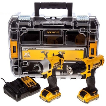 DeWalt akumulatorska bušilica-odvijač + udarni odvijač 10,8V Li-Ion 2 Ah DCK211D2T DeWalt akumulatorska bušilica-odvijač + udarni odvijač 10,8V Li-Ion 2 Ah DCK211D2T
