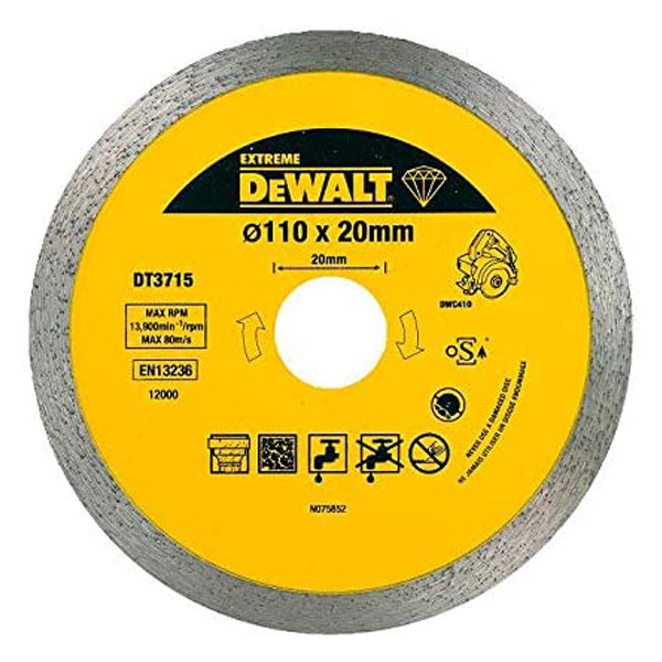 DeWalt rezna ploča DT3715 110mmx20mm DeWalt rezna ploča DT3715 110mmx20mm