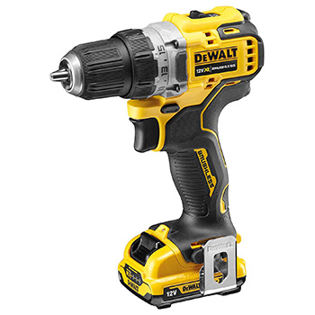 DeWalt set akumulatorskih bušilica DCK2110L2T (DCD701 + DCF801 + 2 x baterija 12V/3Ah + punjač + kofer)-1