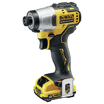 DeWalt set akumulatorskih bušilica DCK2110L2T (DCD701 + DCF801 + 2 x baterija 12V/3Ah + punjač + kofer)-3