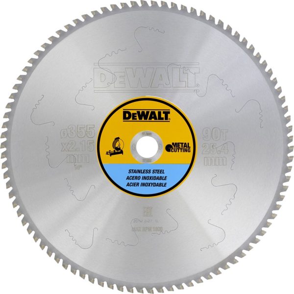 DeWalt list za rezanje metala 355mm 90 zuba DT1927 DeWalt list za rezanje metala 355mm 90 zuba DT1927