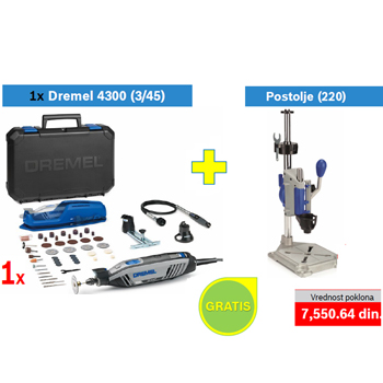 Dremel višenamenski alat 4300 3/45 + POKLON 1 x Postolje F0134300JC