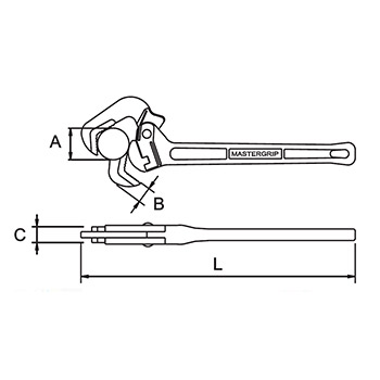 EGA Master klešta za cevi MASTERGRIP 1.1/2