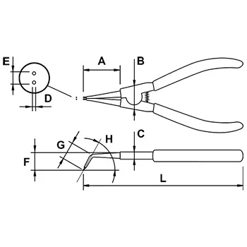 EGA Master klešta seger, spoljna kriva EGA62221 EGA Master klešta seger, spoljna kriva EGA62221