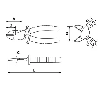 EGA Master klešta sečice kose izolovane VDE 190mm EGA76617 EGA Master klešta sečice kose izolovane VDE 190mm EGA76617