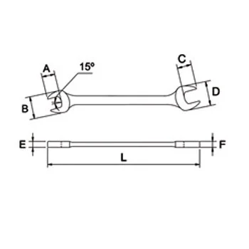 EGA Master ključ viljuškasti 55 x 60 60799 EGA Master ključ viljuškasti 55 x 60 60799