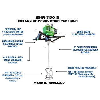 Eibenstock motorni mešač sa spiralom EHR 750 B-3