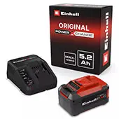Einhell PXC Starter Kit 18 V 5,2 Ah – baterija i brzi punjač