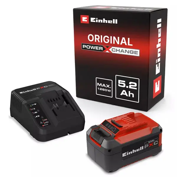 Einhell PXC Starter Kit 18 V 5,2 Ah – baterija i brzi punjač Einhell PXC Starter Kit 18 V 5,2 Ah – baterija i brzi punjač