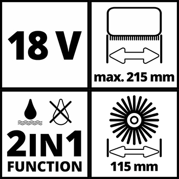 Einhell akumulatorska četka za površine Power X-Change Picobella-6