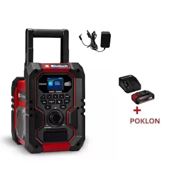 Einhell aku radio TE-CR 18 Li DAB+/FM/BT 3407995 + Poklon Einhell starter kit Power X-Change 18V 2.5Ah Einhell aku radio TE-CR 18 Li DAB+/FM/BT 3407995 + Poklon Einhell starter kit Power X-Change 18V 2.5Ah