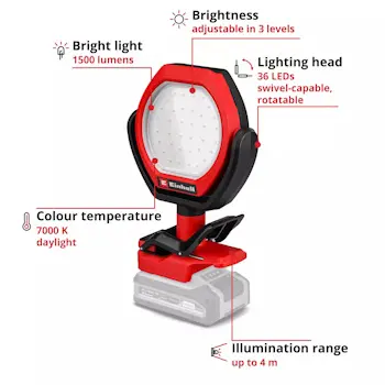 Einhell akumulatorski reflektor - outdoor 18V GC-OL 18/1500 Li-Solo 2320120 Einhell akumulatorski reflektor - outdoor 18V GC-OL 18/1500 Li-Solo 2320120