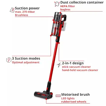Einhell akumulatorski štapni usisivač TE-SV 18/270 Li BL-Solo 2347225-2 Einhell akumulatorski štapni usisivač TE-SV 18/270 Li BL-Solo 2347225-2