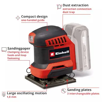 Einhell akumulatorska vibraciona brusilica 18V TE-OS 18/113 3X Li - Solo 4460730 Einhell akumulatorska vibraciona brusilica 18V TE-OS 18/113 3X Li - Solo 4460730