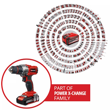 Einhell akumulatorska bušilica/odvijač Power X-Change TE-CD 18/2 Li (2x2.0 Ah) 4514231 Einhell akumulatorska bušilica/odvijač Power X-Change TE-CD 18/2 Li (2x2.0 Ah) 4514231