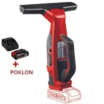 Einhell akumulatorski čistač prozora BRILLIANTO 3437100 + POKLON Einhell starter kit Power X-Change 18V 2.5Ah 4512097 Einhell akumulatorski čistač prozora BRILLIANTO 3437100 + POKLON Einhell starter kit Power X-Change 18V 2.5Ah 4512097