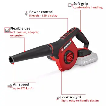 Einhell akumulatorski duvač 18V TE-CB 18/270 Li - Solo 3408045-1