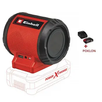 Einhell akumulatorski Bluetooth zvučnik TC-SR 18 Li BT + Poklon Einhell starter kit Power X-Change 18V 2.5Ah Einhell akumulatorski Bluetooth zvučnik TC-SR 18 Li BT + Poklon Einhell starter kit Power X-Change 18V 2.5Ah