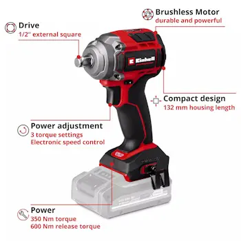 Einhell akumulatorski udarni odvijač TP-CW 18/350-C Li BL - Solo 4510055-2