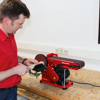 Einhell stacionarna brusilica sa trakom i diskom TC-US 400 4419255 Einhell stacionarna brusilica sa trakom i diskom TC-US 400 4419255