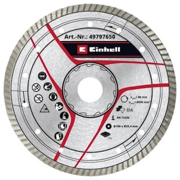 Einhell by KWB dijamantna rezna ploča 180x25.4mm Turbo 49797650 Einhell by KWB dijamantna rezna ploča 180x25.4mm Turbo 49797650