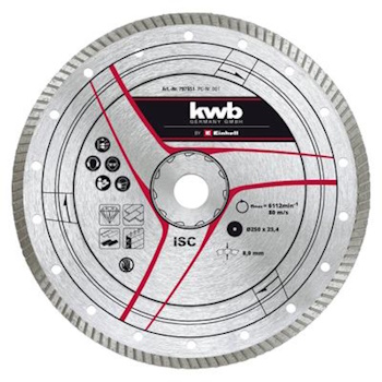 Einhell by KWB dijamantna rezna ploča 250x25.4mm Turbo 49797851 Einhell by KWB dijamantna rezna ploča 250x25.4mm Turbo 49797851