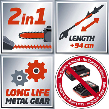 Einhell akumulatorski multifunkcionalni alat Power X-Change GE-HC 18 Li T - Solo Einhell akumulatorski multifunkcionalni alat Power X-Change GE-HC 18 Li T - Solo