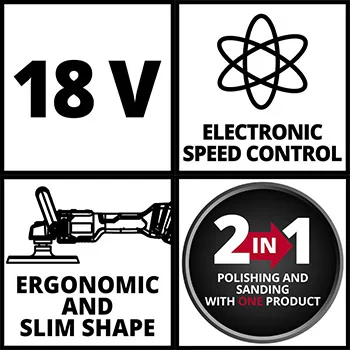 Einhell akumulatorski uređaj za poliranje i brušenje Power X-Change CE-CP 18/180 Li E-Solo Einhell akumulatorski uređaj za poliranje i brušenje Power X-Change CE-CP 18/180 Li E-Solo