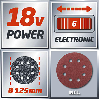 Einhell akumulatorska ekscentrična brusilica Power X-Change TE-RS 18 Li - Solo -6