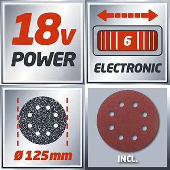 Einhell akumulatorska ekscentrična brusilica Power X-Change TE-RS 18 Li - Solo Einhell akumulatorska ekscentrična brusilica Power X-Change TE-RS 18 Li - Solo
