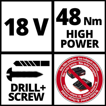Einhell akumulatorska bušilica Power X-Change TE-CD 18 Li - Solo Einhell akumulatorska bušilica Power X-Change TE-CD 18 Li - Solo