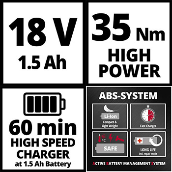 Einhell akumulatorska bušilica – šrafilica Power X-Change TC-CD 18/35 Li Kit (1x1,5 Ah) Einhell akumulatorska bušilica – šrafilica Power X-Change TC-CD 18/35 Li Kit (1x1,5 Ah)