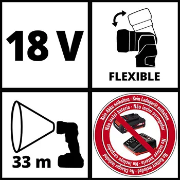 Einhell akumulatorska LED lampa Power X-Change TC-CL 18 Li H - Solo 4514130-3