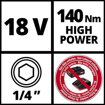 Einhell akumulatorski udarni odvijač Power X-Change TE-CI 18/1 Li-Solo 4510034 Einhell akumulatorski udarni odvijač Power X-Change TE-CI 18/1 Li-Solo 4510034