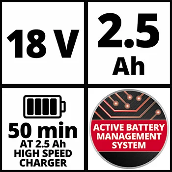 Einhell starter kit Power X-Change 18V 2,5 Ah 4512097 Einhell starter kit Power X-Change 18V 2,5 Ah 4512097