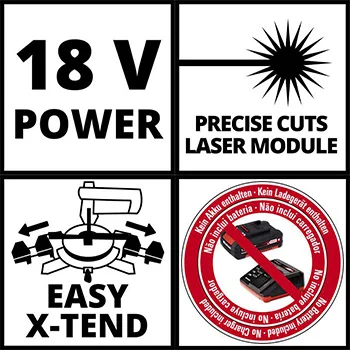 Einhell akumulatorska preklopna kružna testera Power X-Change TE-MS 18/210 - Solo Einhell akumulatorska preklopna kružna testera Power X-Change TE-MS 18/210 - Solo