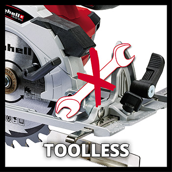 Einhell akumulatorska ručna kružna testera Power X-Change TE-CS 18 Li - Solo-2