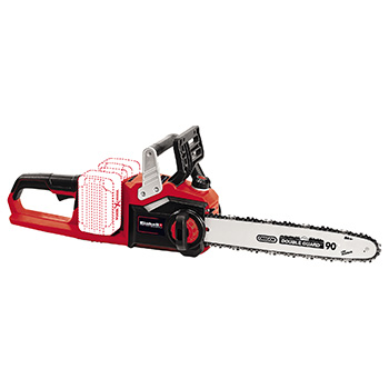 Einhell akumulatorska lančana testera Power X-Change GE-LC 36/35 Li - Solo + Einhell starter set PXC 2 x 5,2Ah & Twincharger Kit + GE-CS 18 Li solo oštrač lanca -1