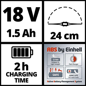 Einhell akumulatorski trimer za travu Power X-Change GC-CT 18/24 Li P (1x1,5Ah)-6
