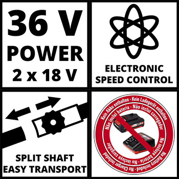 Einhell akumulatorski trimer za travu Power X-Change GE-CT 36/30 Li E - Solo-6
