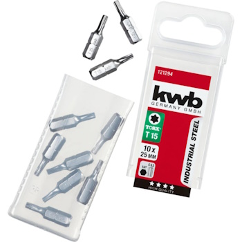 Einhell by KWB T15 bit 25mm Torx set 10/1 49121294 Einhell by KWB T15 bit 25mm Torx set 10/1 49121294