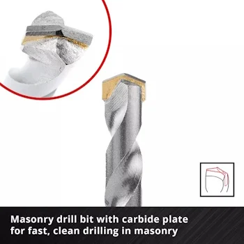 Einhell S-CASE set burgija za ciglu i keramiku E6.3 1/4