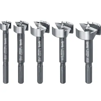 Einhell 5-delni set čeonih burgija za drvo 15-35mm Energy saving 49706300 Einhell 5-delni set čeonih burgija za drvo 15-35mm Energy saving 49706300