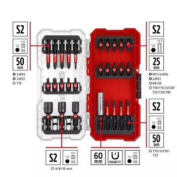 Einhell S-Case set impaktor bitova 25-50mm bit i nasadni ključevi 6-8-10 49108703 Einhell S-Case set impaktor bitova 25-50mm bit i nasadni ključevi 6-8-10 49108703