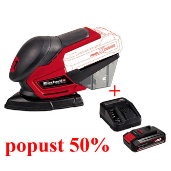 Einhell aku multi brusilica PXC TE-OS 18/1 Li + starter kit 18V 2,5 Ah na popustu 50%