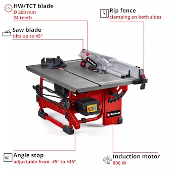 Einhell stona kružna testera 800W TC-TS 8 I 4340412 Einhell stona kružna testera 800W TC-TS 8 I 4340412